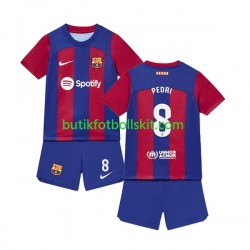 FC Barcelona Pedri 8 Barn Hemma Matchtröja 2023/24 Kortärmad