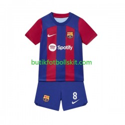 FC Barcelona Pedri 8 Barn Hemma Matchtröja 2023/24 Kortärmad
