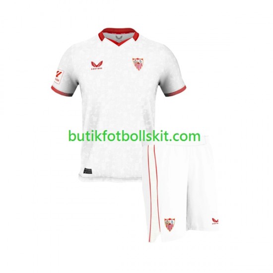 Sevilla FC Barn Hemma Matchtröja 2023/24 Kortärmad