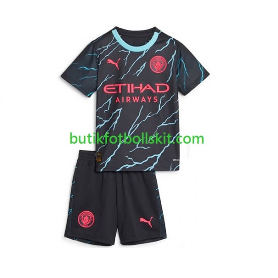 Manchester City Barn Tredje Matchtröja 2023/24 Kortärmad