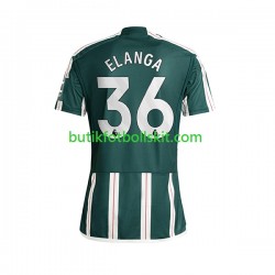 Manchester United Anthony Elanga 36 Män Borta Matchtröja 2023/24 Kortärmad