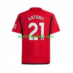 Manchester United Antony Matheus 21 Män Hemma Matchtröja 2023/24 Kortärmad