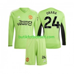 Manchester United Andre Onana 24 Målvakt Barn Hemma Matchtröja 2023/24 Långärmad