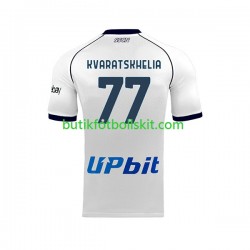 SSC Napoli Khvicha Kvaratskhelia 77 Män Borta Matchtröja 2023/24 Kortärmad
