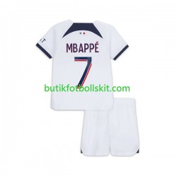 Paris Saint-Germain Mbappé Kylian 7 Barn Borta Matchtröja 2023/24 Kortärmad