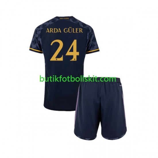 Real Madrid Arda Guler 24 Barn Borta Matchtröja 2023/24 Kortärmad