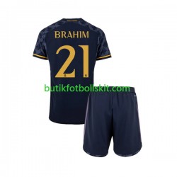 Real Madrid Brahim Diaz 21 Barn Borta Matchtröja 2023/24 Kortärmad