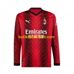AC Milan Män Hemma Matchtröja 2023/24 Långärmad