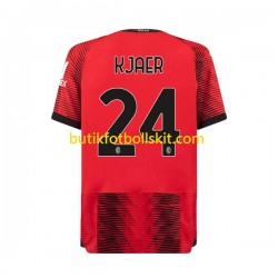AC Milan Simon Kjaer 24 Män Hemma Matchtröja 2023/24 Kortärmad
