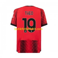 AC Milan Theo Hernandez 19 Män Hemma Matchtröja 2023/24 Kortärmad