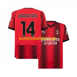 AC Milan Tiemoue Bakayoko 14 Män Hemma Matchtröja 2023/24 Kortärmad