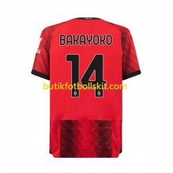 AC Milan Tiemoue Bakayoko 14 Män Hemma Matchtröja 2023/24 Kortärmad