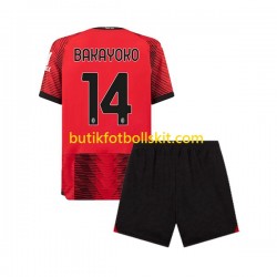 AC Milan Tiemoue Bakayoko 14 Barn Hemma Matchtröja 2023/24 Kortärmad