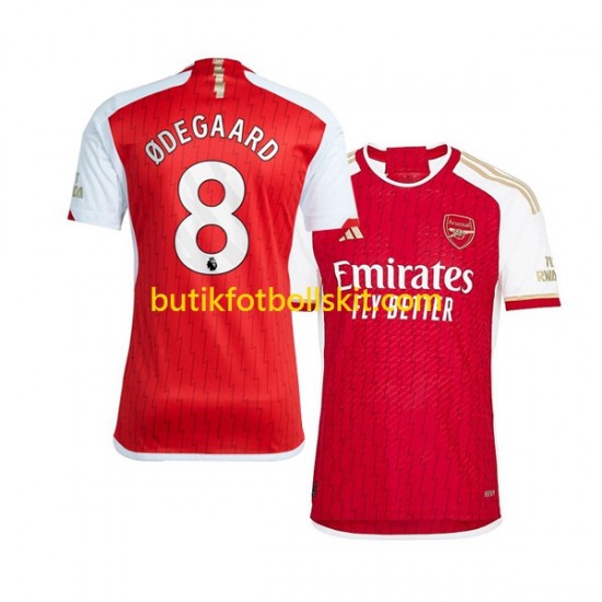 Arsenal Martin Odegaard 8 Män Hemma Matchtröja 2023/24 Kortärmad