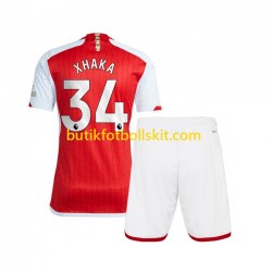 Arsenal Xhaka 34 Barn Hemma Matchtröja 2023/24 Kortärmad