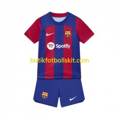 FC Barcelona Barn Hemma Matchtröja 2023/24 Kortärmad