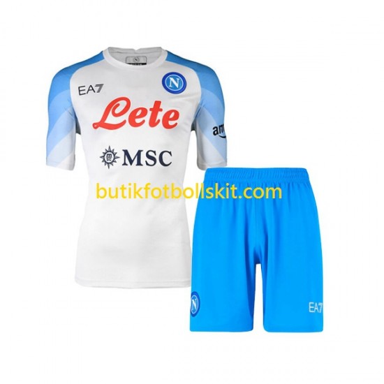 SSC Napoli Barn Borta Matchtröja 2022/23 Kortärmad