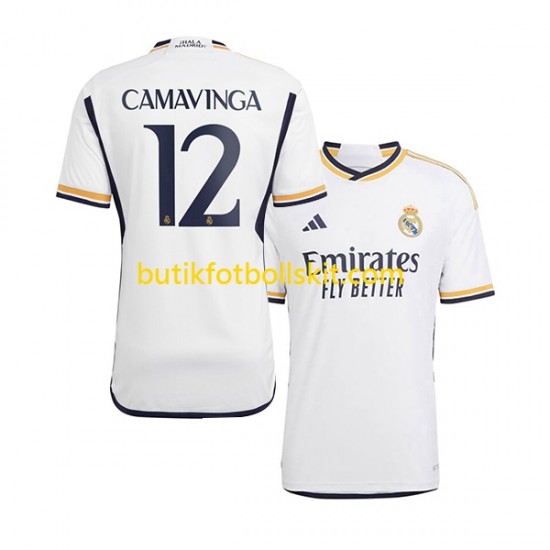 Real Madrid Camavinga 12 Män Hemma Matchtröja 2023/24 Kortärmad
