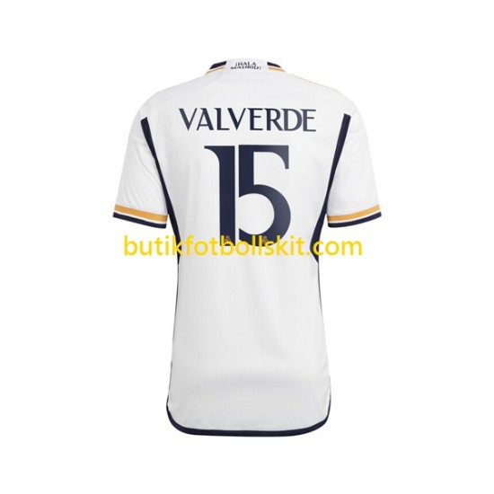Real Madrid Federico Valverde 15 Män Hemma Matchtröja 2023/24 Kortärmad