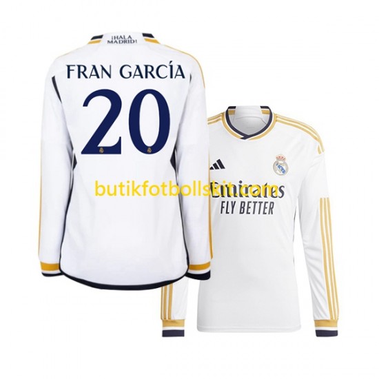 Real Madrid Fran Garcia 20 Män Hemma Matchtröja 2023/24 Långärmad