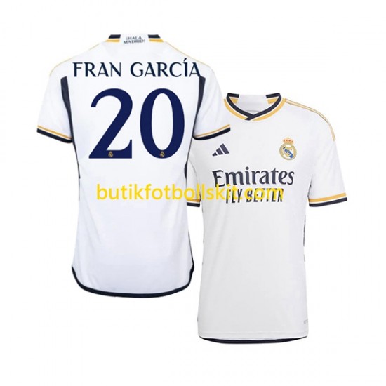 Real Madrid Fran Garcia 20 Män Hemma Matchtröja 2023/24 Kortärmad
