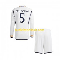 Real Madrid Jude Bellingham 5 Barn Hemma Matchtröja 2023/24 Långärmad