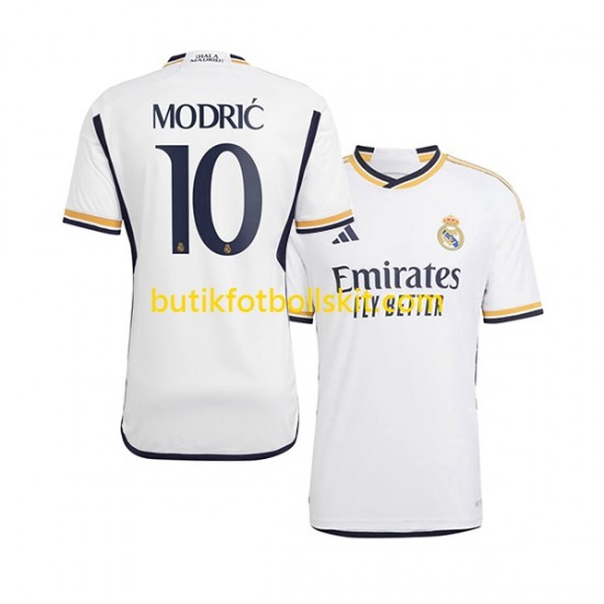 Real Madrid Modrić 10 Män Hemma Matchtröja 2023/24 Kortärmad