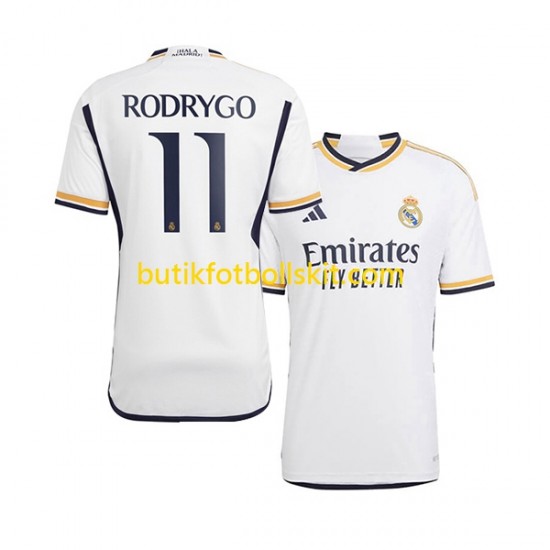 Real Madrid Rodrygo Goes 11 Män Hemma Matchtröja 2023/24 Kortärmad