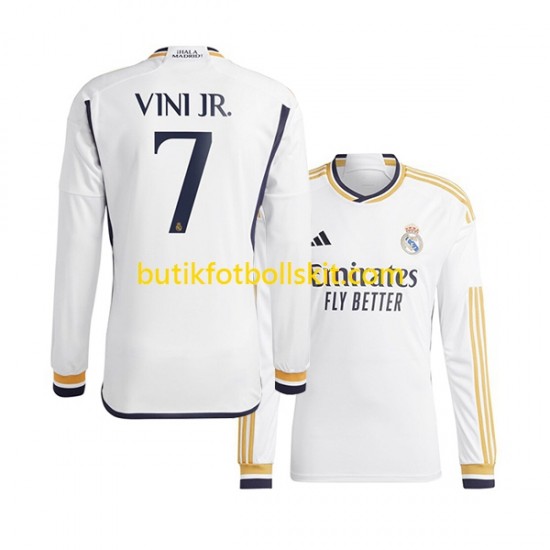 Real Madrid Vinicius Junior 7 Män Hemma Matchtröja 2023/24 Långärmad