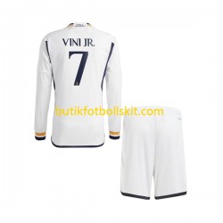 Real Madrid Vinicius Junior 7 Barn Hemma Matchtröja 2023/24 Långärmad