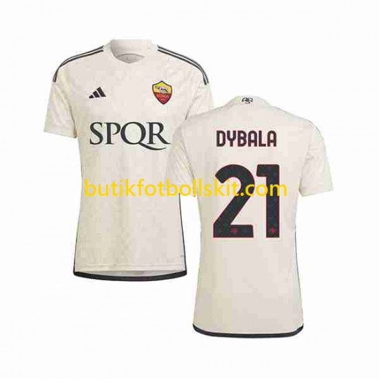 AS Roma Paulo Dybala 21 Män Borta Matchtröja 2023/24 Kortärmad
