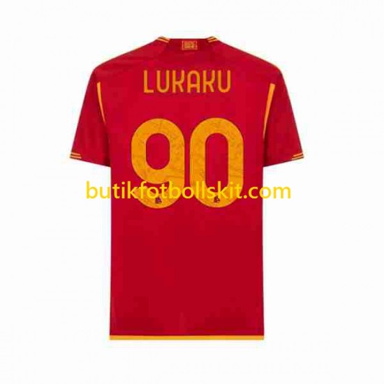 AS Roma Romelu Lukaku 90 Män Hemma Matchtröja 2023/24 Kortärmad