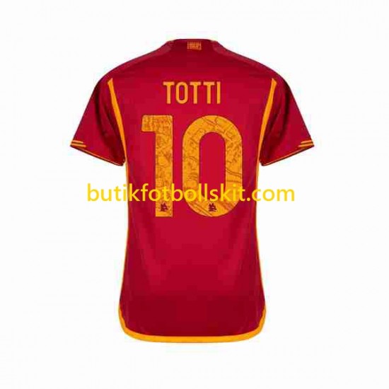 AS Roma Totti 10 Män Hemma Matchtröja 2023/24 Kortärmad