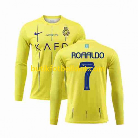 Al-Nassr Ronaldo 7 Män Hemma Matchtröja 2023/24 Långärmad