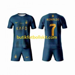 Al-Nassr Ronaldo 7 Barn Borta Matchtröja 2023/24 Kortärmad