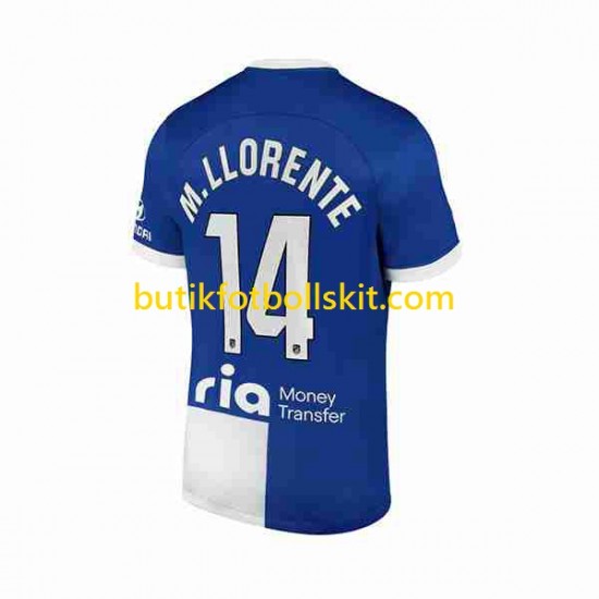 Atlético Madrid 2 Marcos Llorente 14 Män Borta Matchtröja 2023/24 Kortärmad