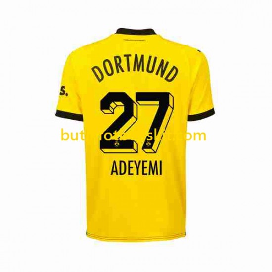 Borussia Dortmund Karim Adeyemi 27 Män Hemma Matchtröja 2023/24 Kortärmad