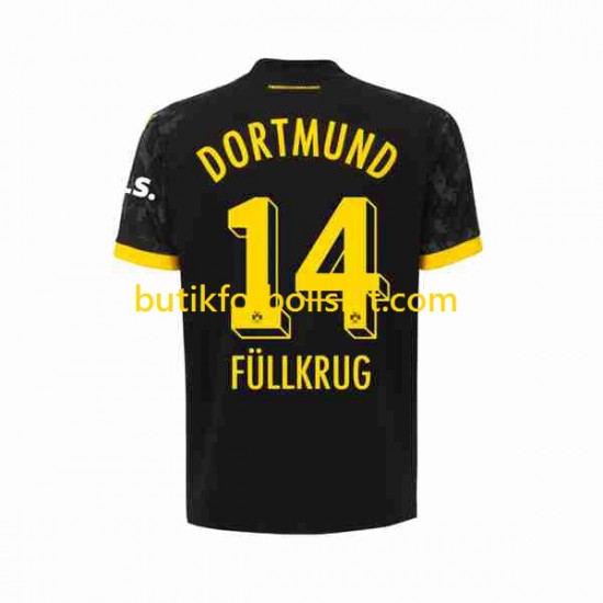 Borussia Dortmund Niclas Fullkrug 14 Män Borta Matchtröja 2023/24 Kortärmad