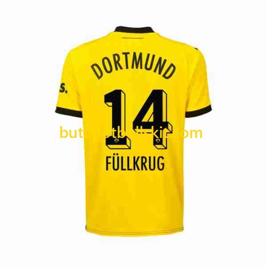Borussia Dortmund Niclas Fullkrug 14 Män Hemma Matchtröja 2023/24 Kortärmad