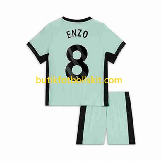 Chelsea Enzo Fernandez 8 Barn Tredje Matchtröja 2023/24 Kortärmad