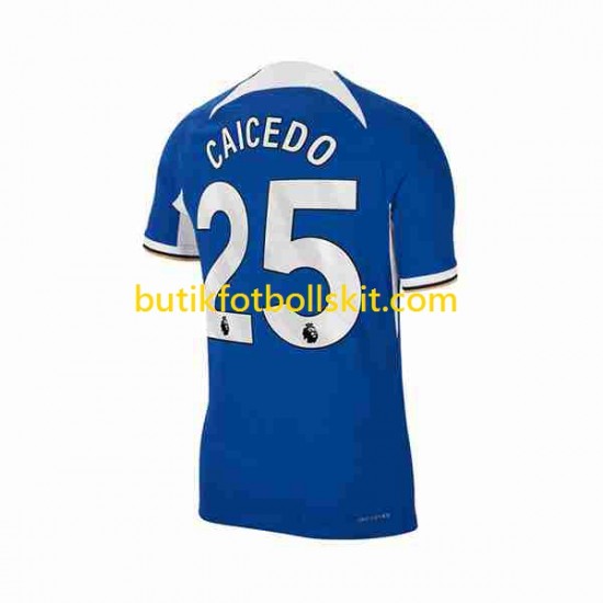 Chelsea Moises Caicedo 25 Män Hemma Matchtröja 2023/24 Kortärmad