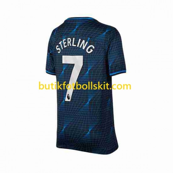 Chelsea Raheem Sterling 7 Män Borta Matchtröja 2023/24 Kortärmad