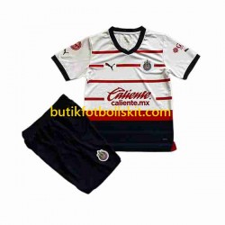 Deportivo Guadalajara Barn Borta Matchtröja 2023/24 Kortärmad