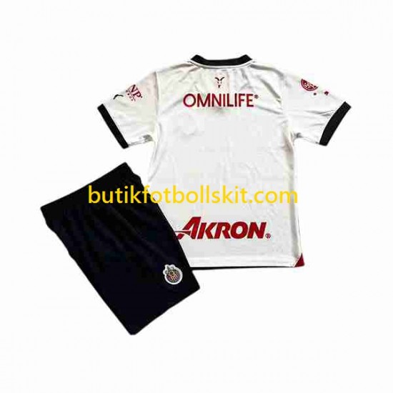 Deportivo Guadalajara Barn Borta Matchtröja 2023/24 Kortärmad