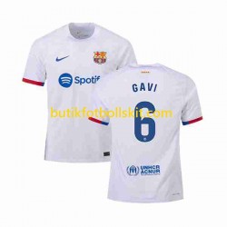 FC Barcelona GAVI 6 Män Borta Matchtröja 2023/24 Kortärmad