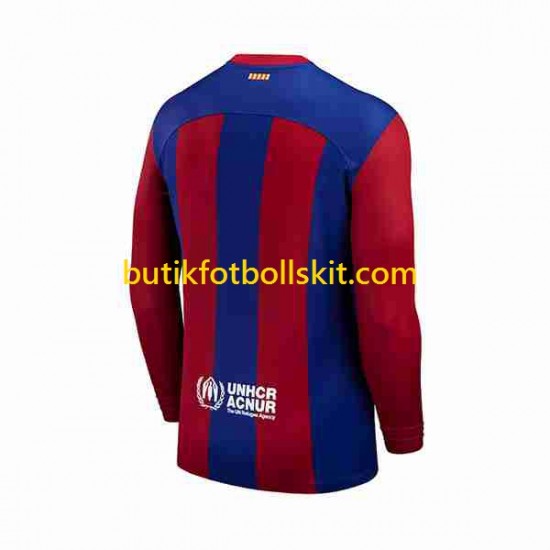 FC Barcelona Män Hemma Matchtröja 2023/24 Långärmad
