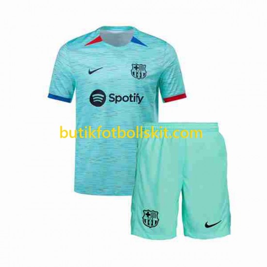 FC Barcelona Barn Tredje Matchtröja 2023/24 Kortärmad