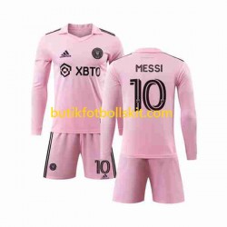 Inter Miami Lionel Messi 10 Barn Hemma Matchtröja 2023/24 Långärmad