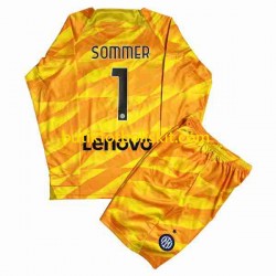 Inter Milan Sommer 1 Målvakt Barn Hemma Matchtröja 2023/24 Långärmad
