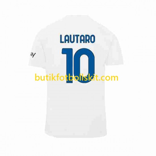 Inter Milan Lautaro Martinez 10 Män Borta Matchtröja 2023/24 Kortärmad